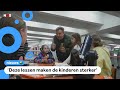 Oekraïense kinderen krijgen les in metro onder de grond