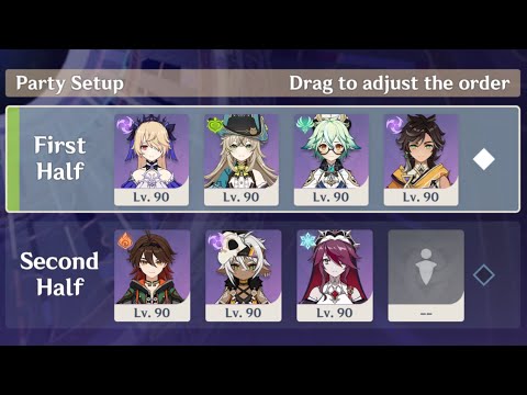 [6.1 Abyss] Sethos + Gaming Floor 12 Full Stars (Four Stars Weapons Only)