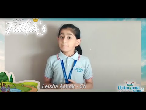 Father's Day Wishes by Leisha, Chitrakoota School, Bangalore