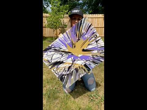 HOW TO MAKE SPIN ART USING A CANVAS, PAINT, AND A DRILL