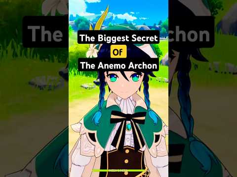 Hidden Truth Of Anemo Archon 'Venti' #genshinimpact