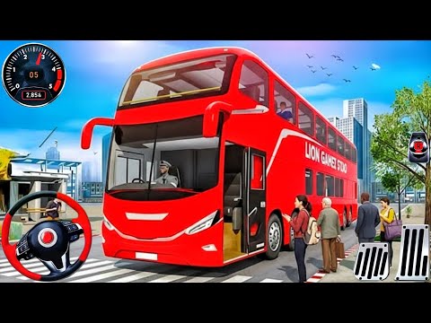 Offroad Coach Bus Driving Simulator Game - Real Bus Uphill Drive 2025 - Bus Game Android Gameplay
