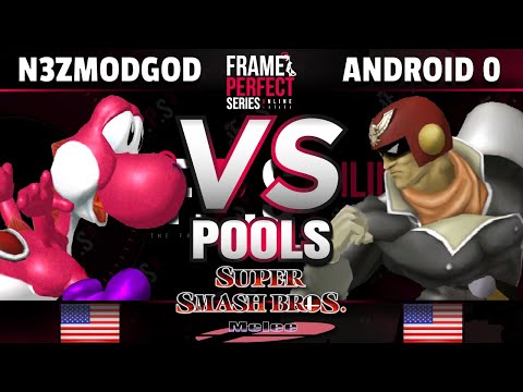 FPS3 Online - Android 0 (C. Falcon) vs TNC | N3zModGod (Yoshi) - Melee Pools