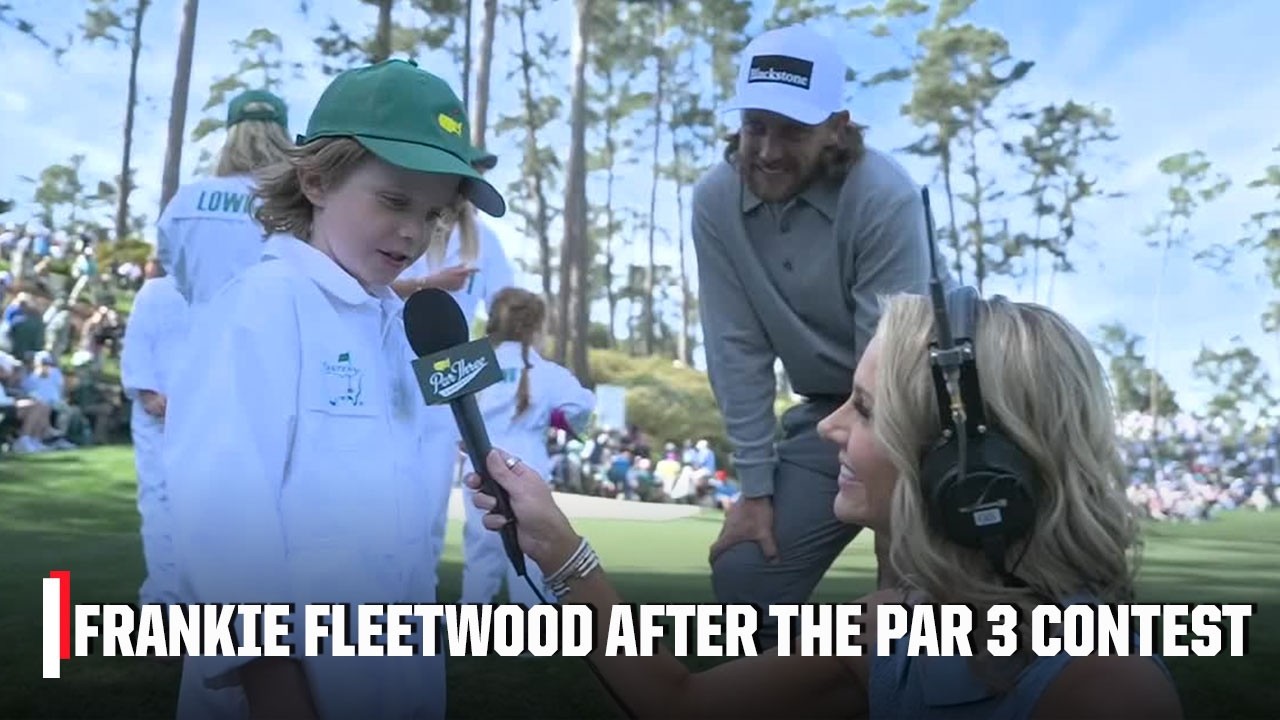 Frankie Fleetwood thanks his fans after his Par 3 Contest performance 🥹 | The Masters