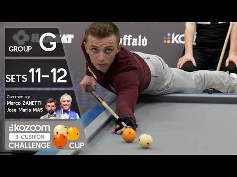 3-CUSHION Kozoom Challenge Cup - Group G - Sets 11-12