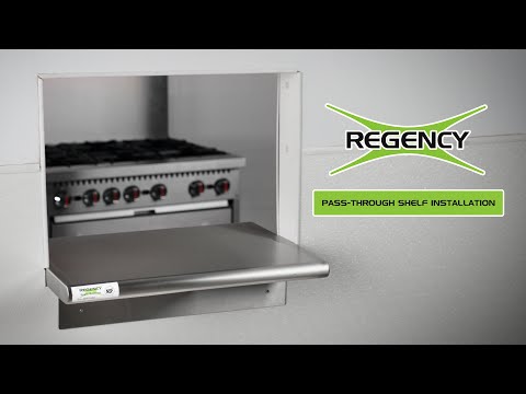 Regency Pass Through Shelf Installation