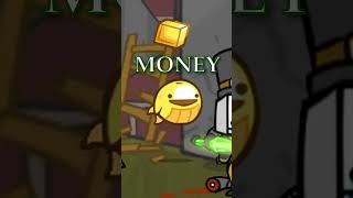 Role-players attempting to bargain with an NPC - Castle Crashers