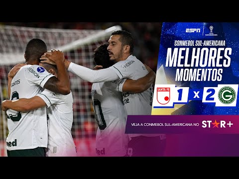 Gols e lances de Santa Fé x Goiás
