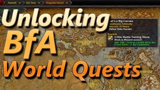 Unlocking World Quests In BFA