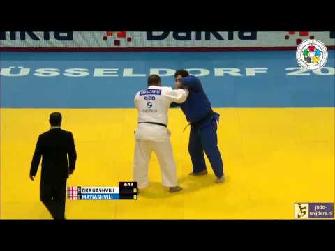 Judo 2014 Grand Prix Dusseldorf: Okruashvili (GEO) - Matiashvili (GEO) [+100kg] bronze