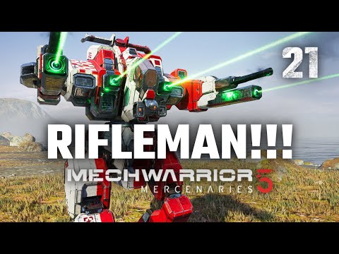 I love the Rifleman! | Mechwarrior 5: Mercenaries | Full Campaign Playthrough | Episode #21