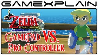 Zelda: Wind Waker HD - GamePad Vs. Pro Controller Head-to-Head Comparison Video