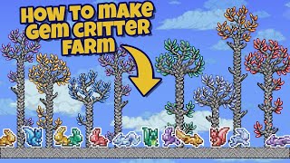 How to make a Gem Critter Farm in Terraria