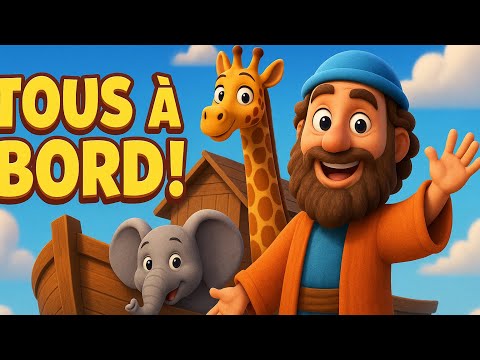 🚢 Noé a marché avec Dieu | Chanson Gospel Enfant Amapiano 🎶 | Histoire Biblique Animée |KidsGospel