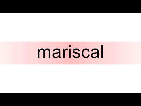 How to pronounce mariscal