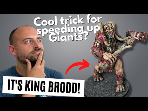 How to paint King Brodd, leader of the Mega-Gargants, super easily-no airbrush required!