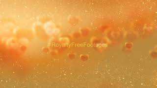 Golden background effects | heart background animation | heart background hd | Royalty Free Footages