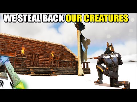 WE SNEAK IN AND STEAL OUR TAMES BACK | TRIBE WARS | ARK SURVIVAL EVOLVED EP37