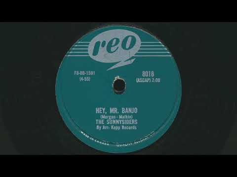 THE SUNNYSIDERS Hey, Mr. Banjo (1955) - 78 RPM Record