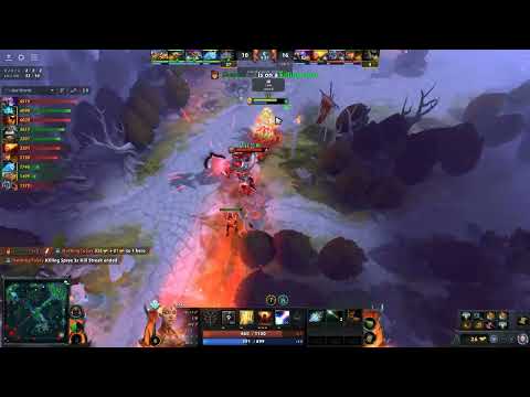 Yatoro - Lina Safelane vs NothingToSay Storm Spirit | Dota 2 7.32d Gameplay