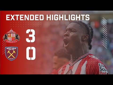 Extended Premier League Highlights | Sunderland AFC 3 - 0 West Ham United