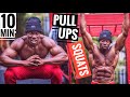 Pull up Bar Workout Follow Along | Squat Workout for Mass | @Broly Gainz @Thats Good Money