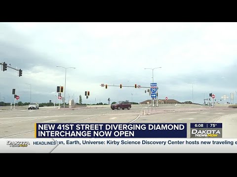 New 41st Street diverging diamond interchange inaugurated