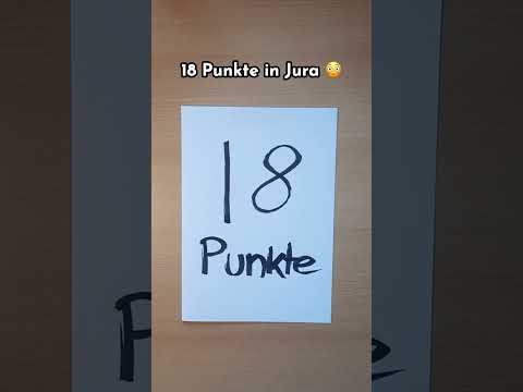 Das  ist das Geheimnis für 18 Punkte in Jura... #shorts