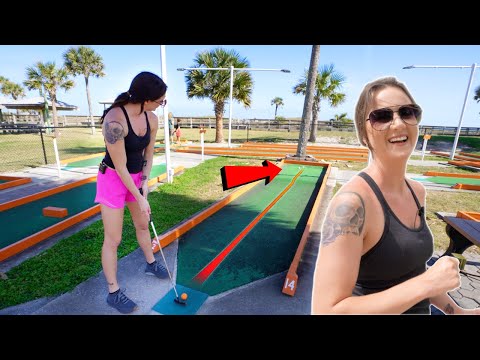 This Might Be Elisha's New Favorite Putt Putt Course