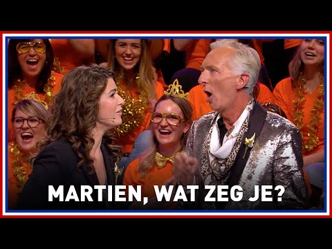 Wat een gezeik! Het spellen blijkt lastig voor Martien.. | Ik hou van Holland Oudejaarsspecial