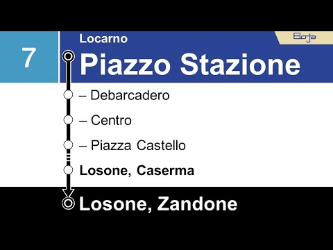 FART Ansagen | 7 Locarno - Losone, Caserma - Losone, Zandone | BoJa Ansagen