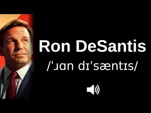 🇺🇸 How to pronounce Ron DeSantis (CORRECTLY!)