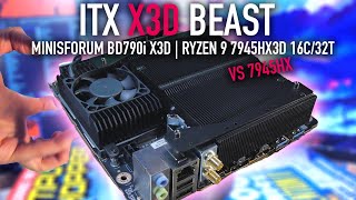 Minisforum BD790iX3D – 7945HX3D vs 7945HX 16-Core ITX Battle!