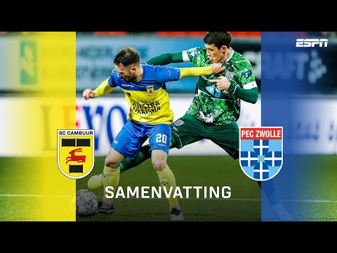 KRANKZINNIGE openingsfase in ZENUWSLOPENDE wedstrijd 😱 | Samenvatting SC Cambuur - PEC Zwolle