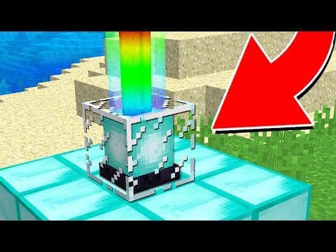 WORKING RAINBOW BEACON MINECRAFT 1.13! (Deep End Survival #18)