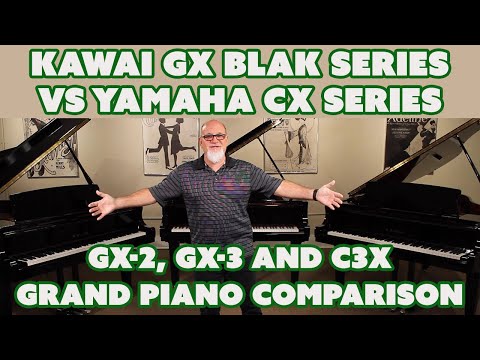 Kawai GX BLAK Series VS Yamaha CX Series - GX-2, GX-3, and C3X Grand Piano Comparison