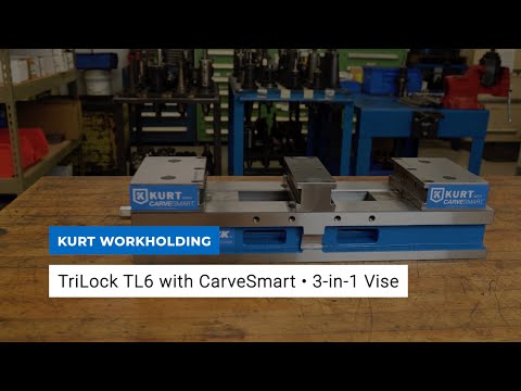 Kurt TriLock Vise with CARVESMART Jaws