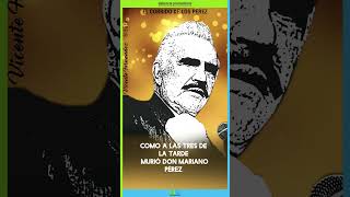 El Corrido De Los Pérez • Vicente Fernández • Voz #nuevo #musica #tendencias