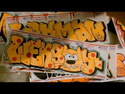 Single player pART19.  Graffiti Throw Ups and stickers