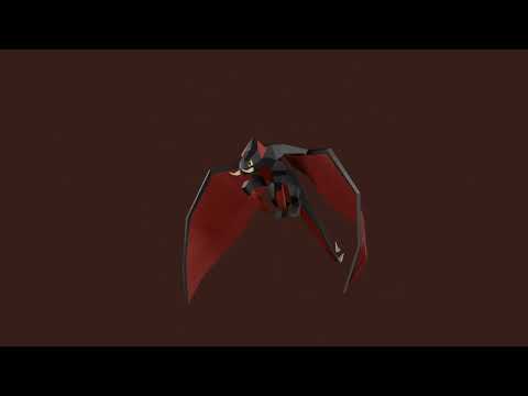 Low-Poly Deathgripper Hover Flight | Blender Animation