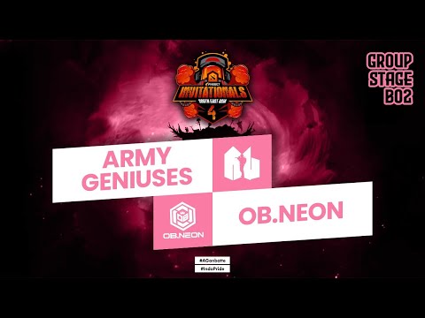Army Geniuses VS OB.Neon // PNXBET Invitationals SEA S4  (Best of 2) // Caster : Eretyelnats
