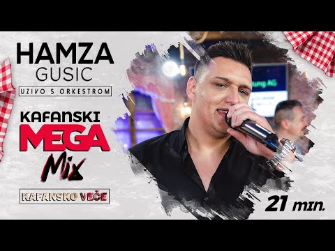 HAMZA GUSIC - KAFANSKI MEGA MIX 21MIN | UZIVO UZ PRATNJU ORKESTRA 2022 | OTV VALENTINO