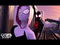 Gwen Surprises Miles For A City Swing Spider Man Across The Spider Verse