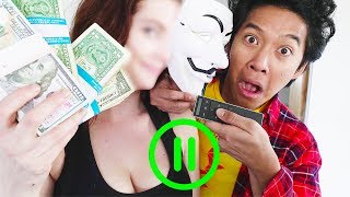 Evil Hacker Girl Face Reveal Pause Challenge!!