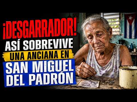 ¡DESGARRADOR! Así sobrevive una anciana en San Miguel del Padrón
