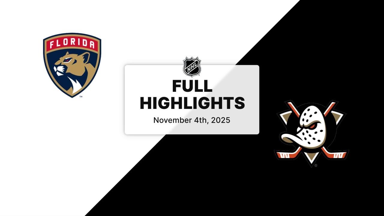 NHL Highlights | Panthers vs. Ducks | November 04, 2025