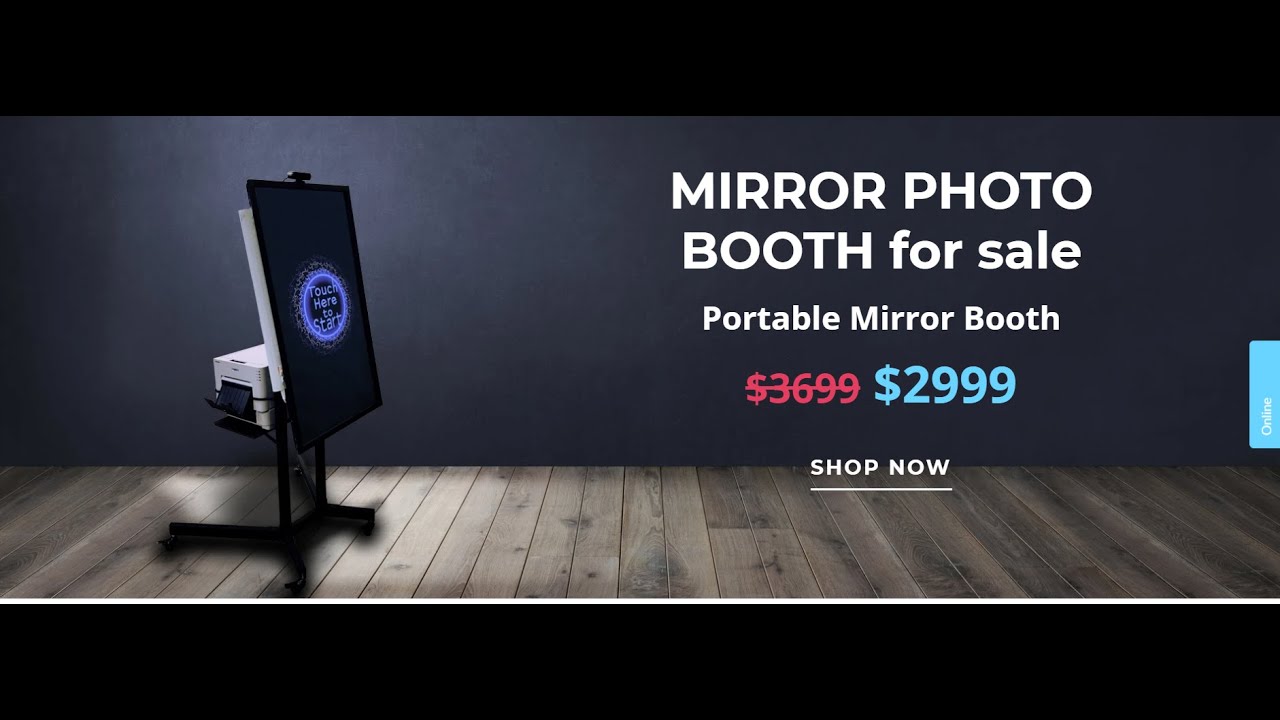 Watch video Mirror Photo Booth for sale Now Mirror Photo Booth for sale