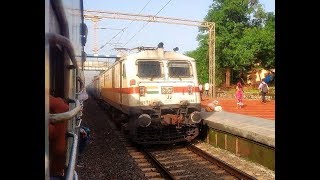 TORNADO ON RAILS | Furious Ahmedabad SHATABDI Express overtakes at Breakneck speed