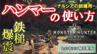 【MHW】ハンマーの使い方｜特徴やおすすめスキルも解説！～ナルシアの訓練所～【モンハンワールド】