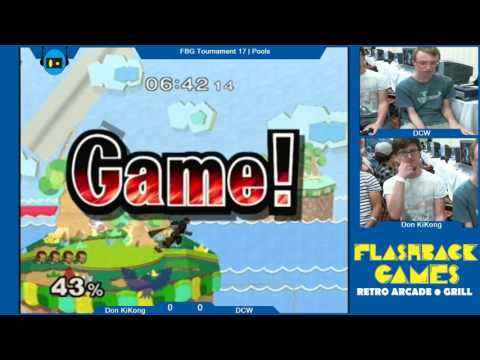 Flashback Games Presents: Tournament 17 - Don KiKong (Captain Falcon, Marth) Vs. DCW (Ganon) Pools